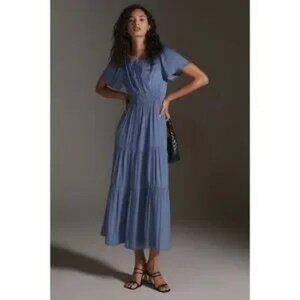 Anthropologie Somerset tiered maxi dress